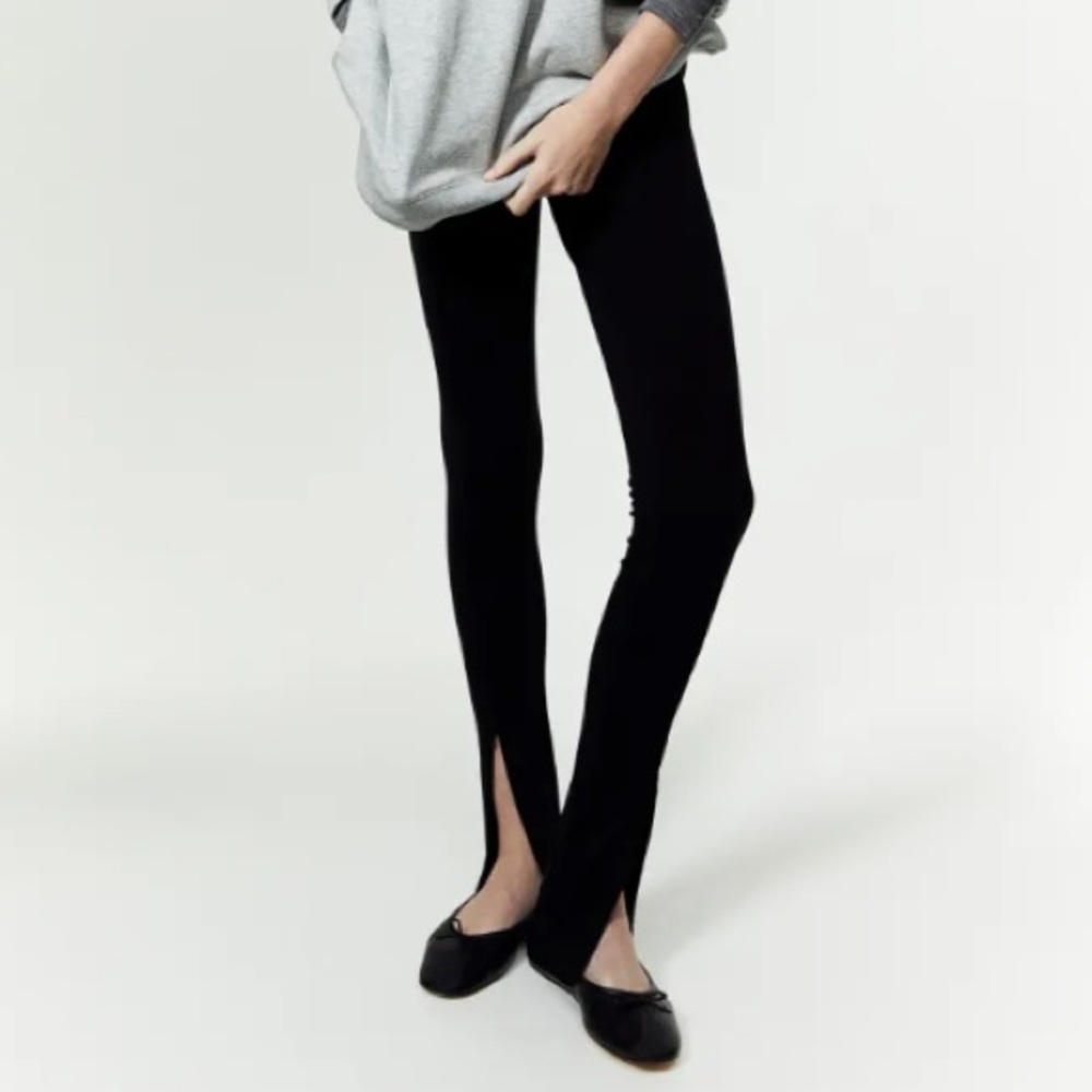 ASOS DESIGN Hourglass Jersey Split Front Suit Pant Size 4